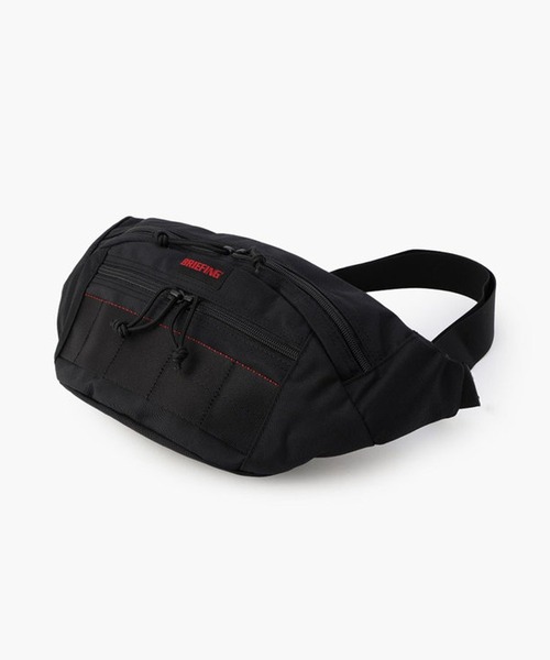 ブリーフィングのウェストポーチ（ネイビー） BRIEFING GOLF - ROUND WAIST POUCH ECO TWILL | ウエストポーチ