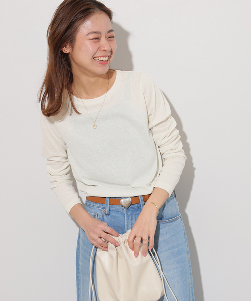 tシャツ 「追加3」ソフトテレコクルーネックロングTEE レディース JOURNAL STANDARD relume tシャツ 「追加3」ソフトテレコクルー