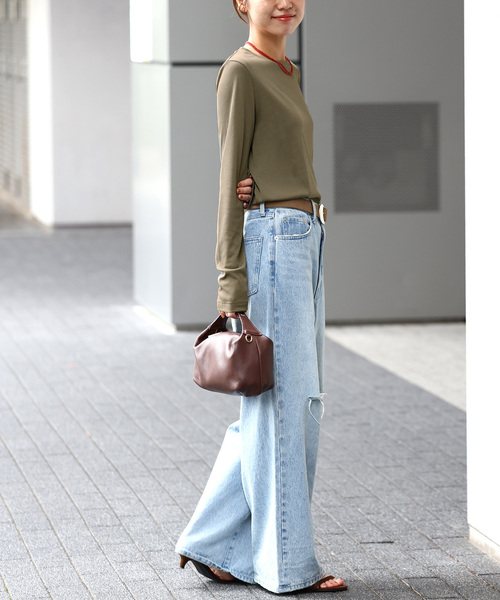 tシャツ 「追加3」ソフトテレコクルーネックロングTEE レディース JOURNAL STANDARD relume tシャツ 「追加3」ソフトテレコクルー