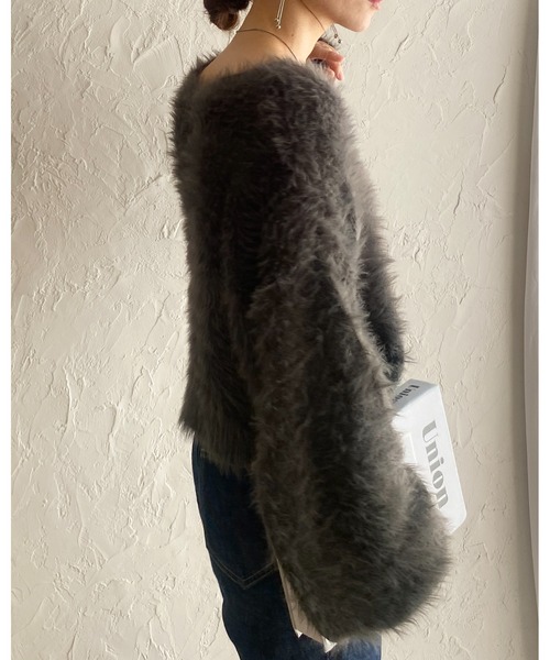 She's Closet ニット セーター ボリュームスリーブショート丈