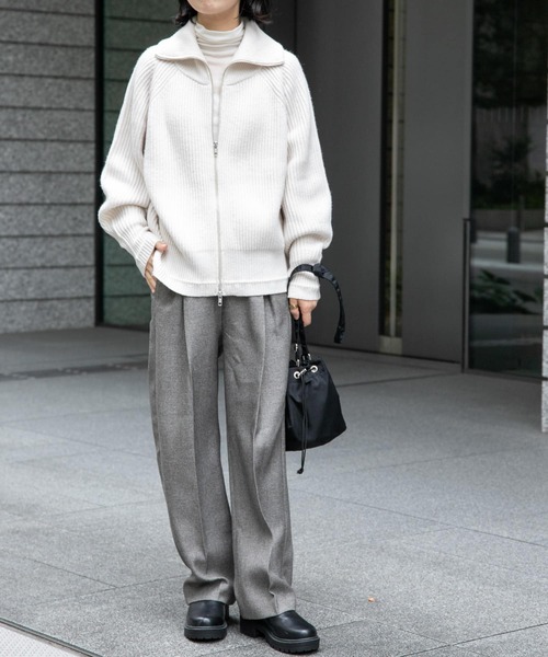 URBAN RESEARCH DOORS / アーバンリサーチ ドアーズ 『WEB/一部店舗限定』FORK&SPOON　ウォッシャブルローゲージニットジップカーディガン アーバンリサーチ ドアーズ URBAN RESEARCH DOORS 『WEB/一部