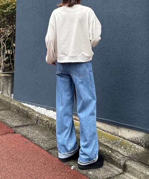 Victoria'sSecretPINKロング丈スウェットトレーナーゆったりM