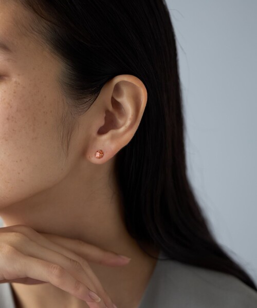 Jouete（ジュエッテ） ピアス 「ピンズ」 K10YG ピアス サンストーン