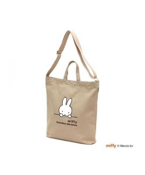 Zakka フェイストートバッグ ミッフィー Miffy トートバッグ ミッフィー 2WAY帆布トートショルダー