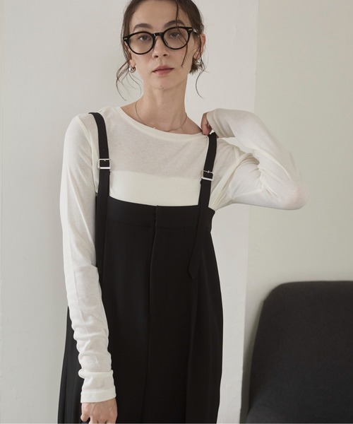 &her アンドハー　オールインワン セール】2tuck all in one 2タックオールインワン（つなぎ