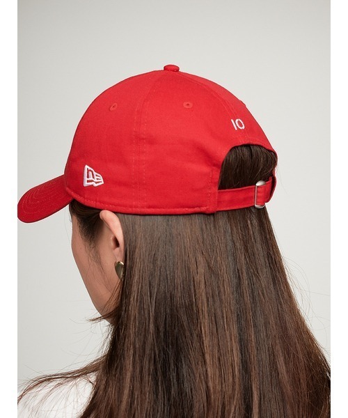 10th【emmi|NEW ERA】9TWENTY ロゴキャンバスキャップ 10th】【emmi|NEW ERA】9TWENTY emmiロゴキャンバスキャップ