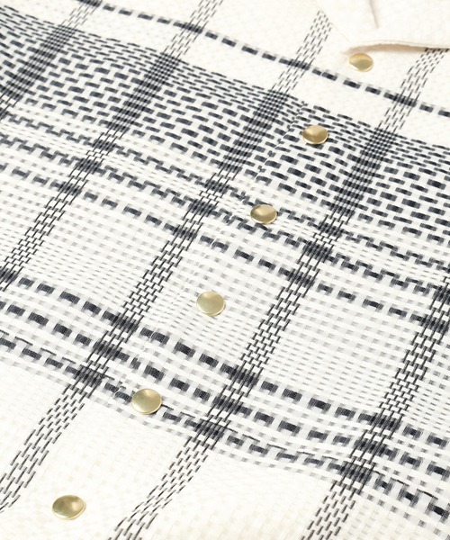 CULLNI（クルニ） コート ジャケット Sheer Tile Check Drawstring
