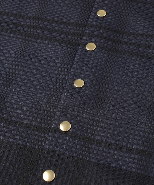 CULLNI（クルニ） コート ジャケット Sheer Tile Check Drawstring