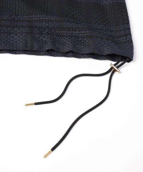 CULLNI（クルニ） コート ジャケット Sheer Tile Check Drawstring