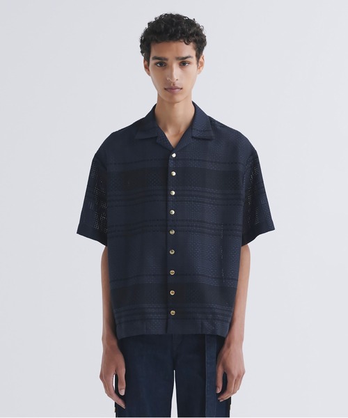 CULLNI（クルニ） コート ジャケット Sheer Tile Check Drawstring