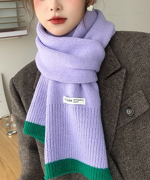 Girly Doll（ガーリードール） マフラー ストール バイカラーデザイン