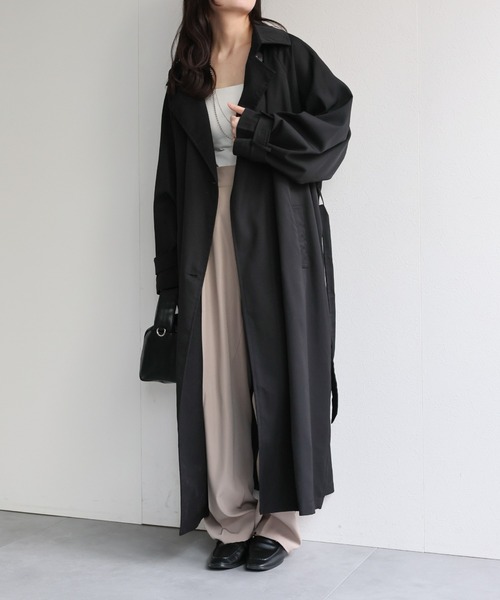 ako♡RUMCHE サンプル品　ロングコート　⚠️ほつれあり チュールドッキングロングコート[品番：MKSW0059613]｜RESEXXY