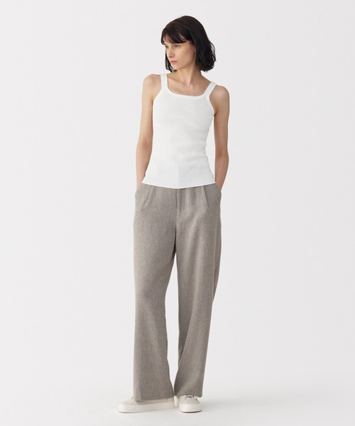 MUJI Labo タンクトップ ノースリーブ 「MUJI Labo」婦人 強撚コットン
