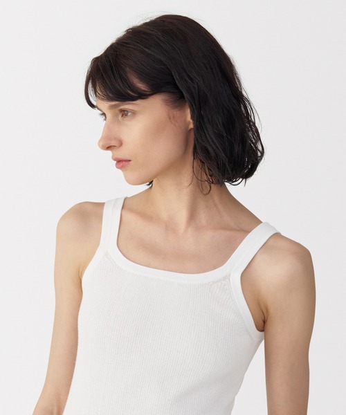 MUJI Labo タンクトップ ノースリーブ 「MUJI Labo」婦人 強撚コットン