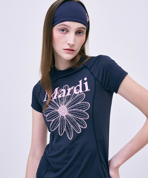 Tシャツ・カットソー Mardi Mercredi MARDI x NARDIS ROSE T SHIRT TIGHT FIT 4BFT424 org.jpg