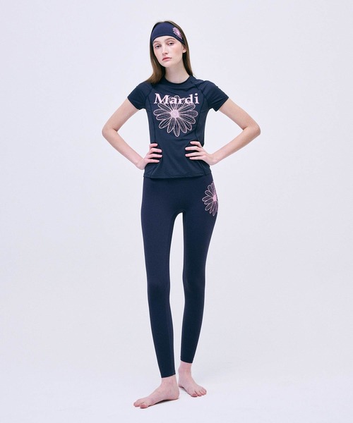 Mardi Mercredi tシャツ AIRLIFT slim fit top flowermardi