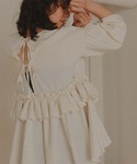 ラッシュガード バックリボンフリルレイヤードト...の詳細画像1