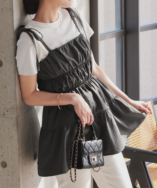 KOBE LETTUCE（神戸レタス） マタニティ ギャザーキャミチュニック