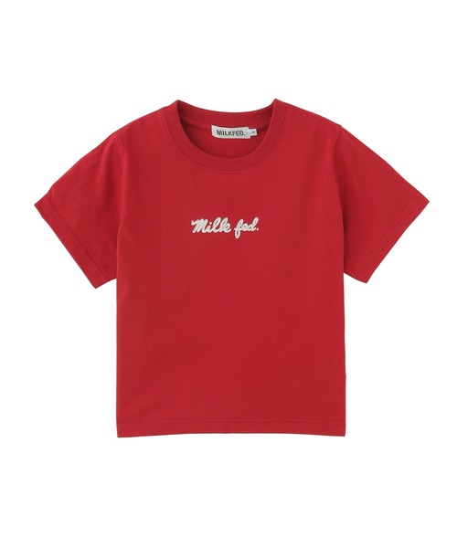 MILKFED.（ミルクフェド） tシャツ 半袖 ICING LOGO COMPACT S/S TEE