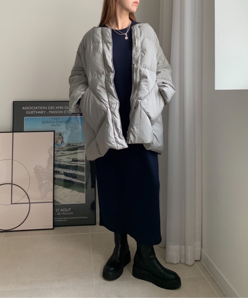 「Didot.showroom」 ダウンジャケット FREE アイボリー レディース_画像8