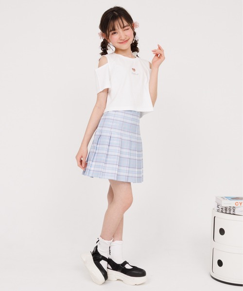 PINKHUNT（ピンクハント） tシャツ ハート開きショート丈 Tシャツ