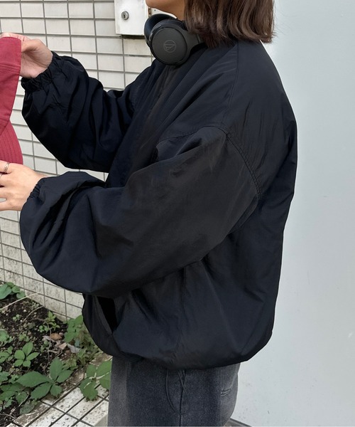 「kutir」 ナイロンブルゾン MEDIUM ブラック レディース_画像3