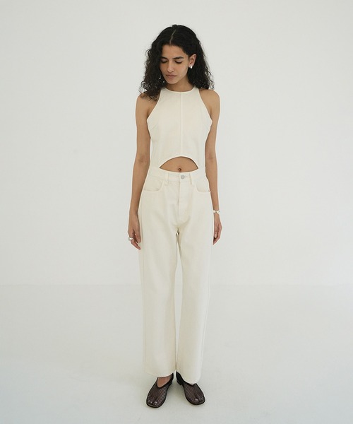 CLANE（クラネ） オールインワン WAIST OPEN DENIM ALL IN ONE