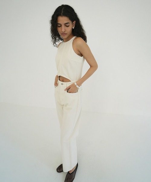 CLANE（クラネ） オールインワン WAIST OPEN DENIM ALL IN ONE
