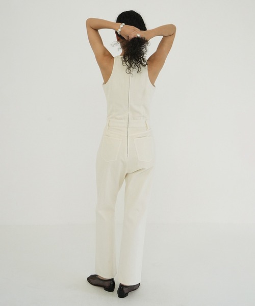 CLANE（クラネ） オールインワン WAIST OPEN DENIM ALL IN ONE