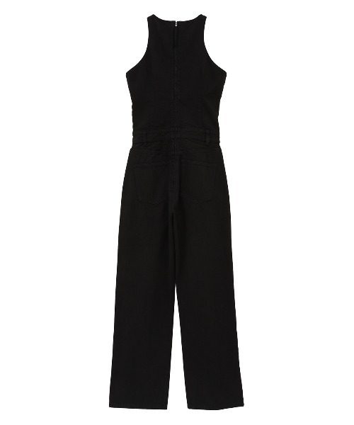 美品✨CLANE オールインワン ドッキング ワイドパンツ ウール混 CLANE（クラネ） オールインワン WAIST OPEN DENIM ALL IN ONE