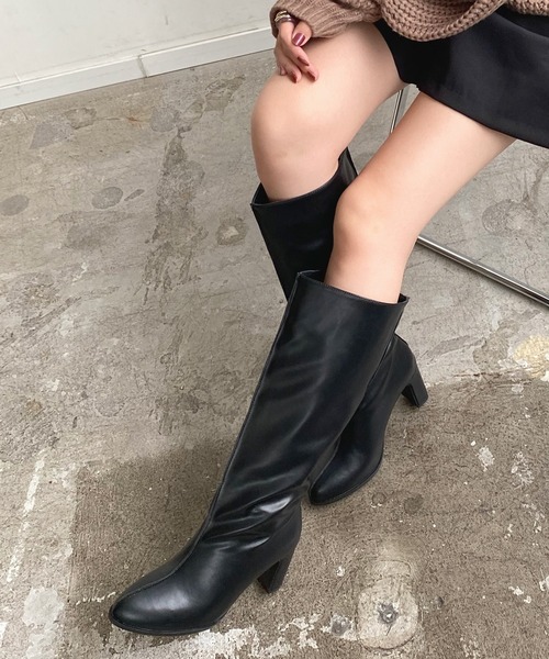 「Futier land」 ロングブーツ 36 ブラック レディース_画像7