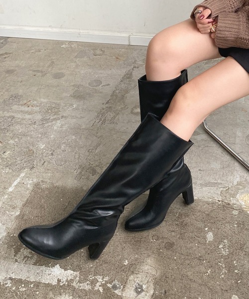 「Futier land」 ロングブーツ 36 ブラック レディース_画像8