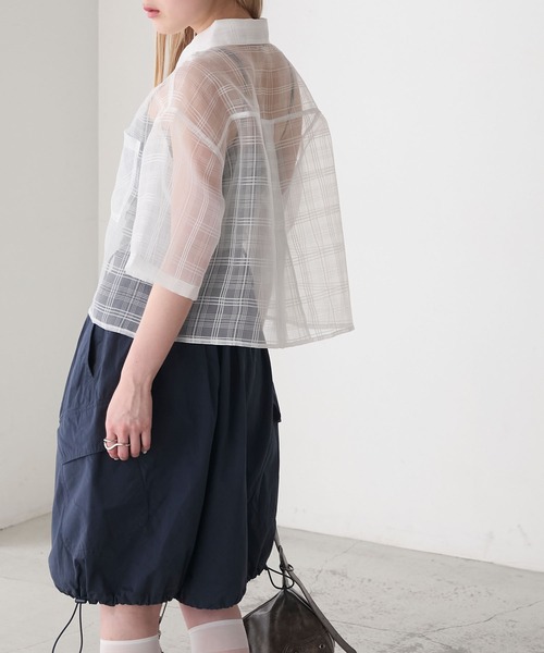 forksy.（フォルクシー） ブラウス シャツ 「forksy.」シアーチェック
