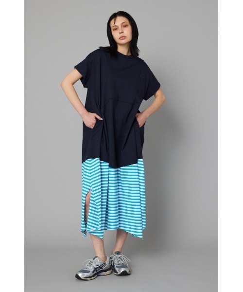 HeRIN.CYE ワンピース Border hem one piece ボーダーヘムワンピース