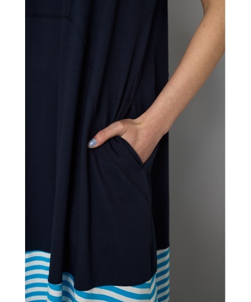 HeRIN.CYE ワンピース Border hem one piece ボーダーヘムワンピース