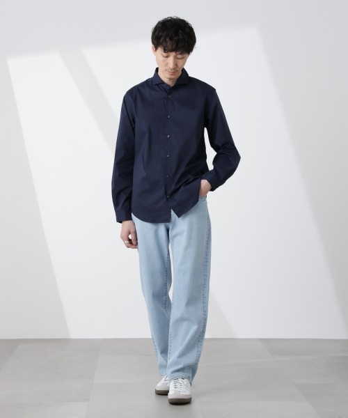 NANO universe（ナノ・ユニバース） シャツ 「ICE FLOW LINEN」カッタ