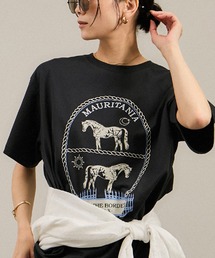 tシャツ Over the Border グラフィックプリントTEE / レタリングTシャツ「洗える」 レディース｜ZOZOTOWN Yahoo!店