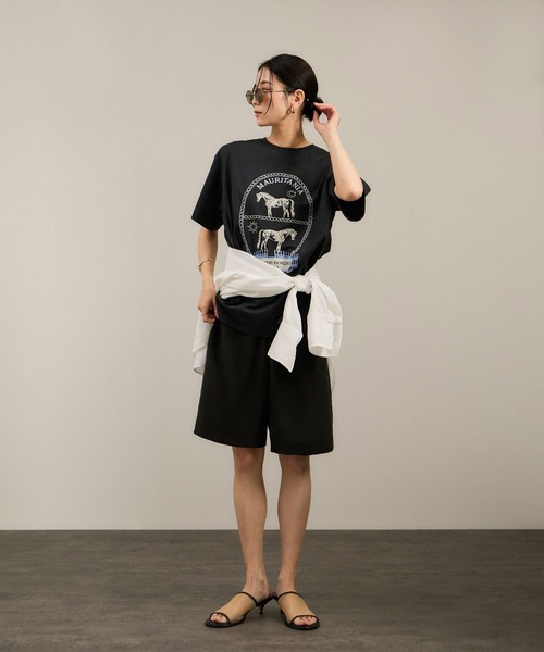 SALON adam et rope' tシャツ Over the Border グラフィック