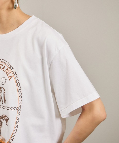 OVER THE BORDER ロゴプリントTシャツ / レタリングTシャツ SALON adam et rope'｜OVER THE BORDER ロゴプリントTシャツ