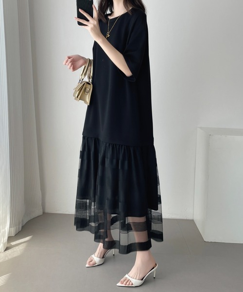 DAZHONGAO ワンピース dazzlin ワンピース 「ZOZOTOWN限定」ポロニットロング