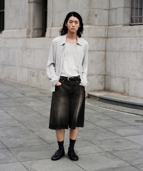 パンツ WYM DOUBLE KNEE CURVED SEEM BAGGY DENIM DOUBLE KNEE CURVED SEEM BAGGY DENIM（デニムパンツ）｜WYM
