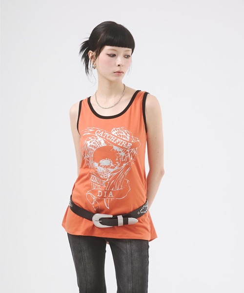 DAIYA（ゴルフ用品、日用品） tシャツ メタリックスカルモチーフ