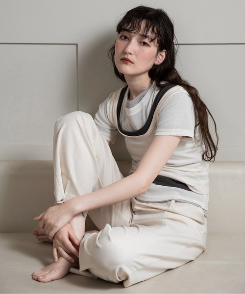 tシャツ tank set sheer t / タンクセットシアーt レディース lawgy tシャツ tank set sheer t / タンクセットシアーt