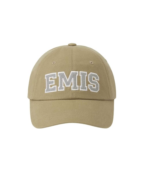【EMIS】TWILL CAPITAL LOGO BALL CAP-BROWN EMIS - NEW LOGO PIGMENT BALL CAP-BROWN: Classic Style and