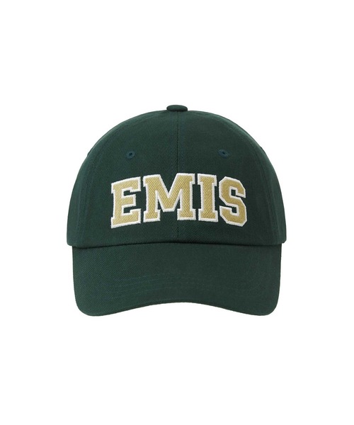 *emis キャップ アイボリー emis キャップ 帽子 TWILL CAPITAL LOGO BALL CAP レディース