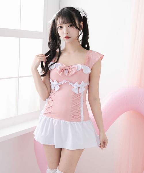 DearMyLove 水着 レースアップリボン水着 レディース : ZOZOTOWN Yahoo