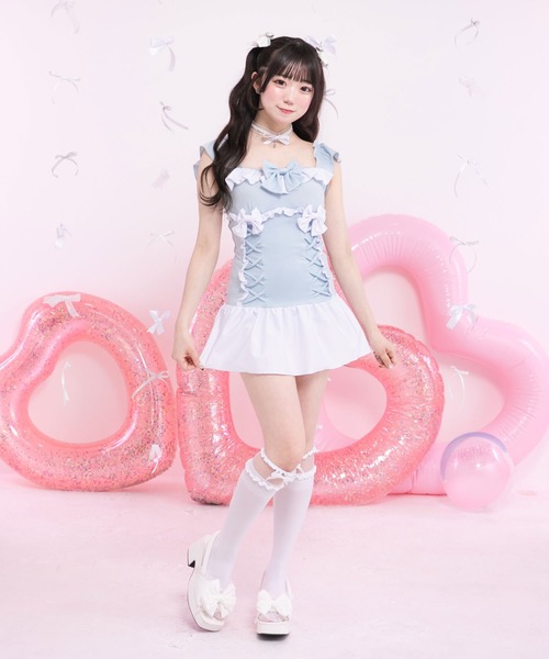 DearMyLove 水着 レースアップリボン水着 レディース : ZOZOTOWN Yahoo