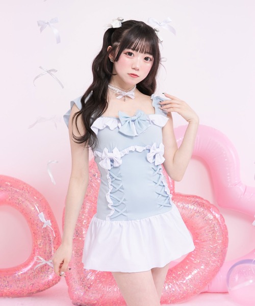 DearMyLove 水着 レースアップリボン水着 レディース : ZOZOTOWN Yahoo