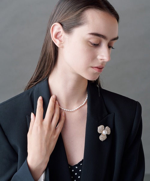 シンプル　上品　淡水パール　ネックレス　チョーカー ALLURELLE ネックレス 「ALLURELLE」淡水パール シンプルパール