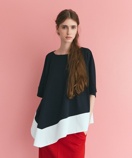 GRACE CLASS tシャツ バイカラーアシメトップ レディース : ZOZOTOWN 